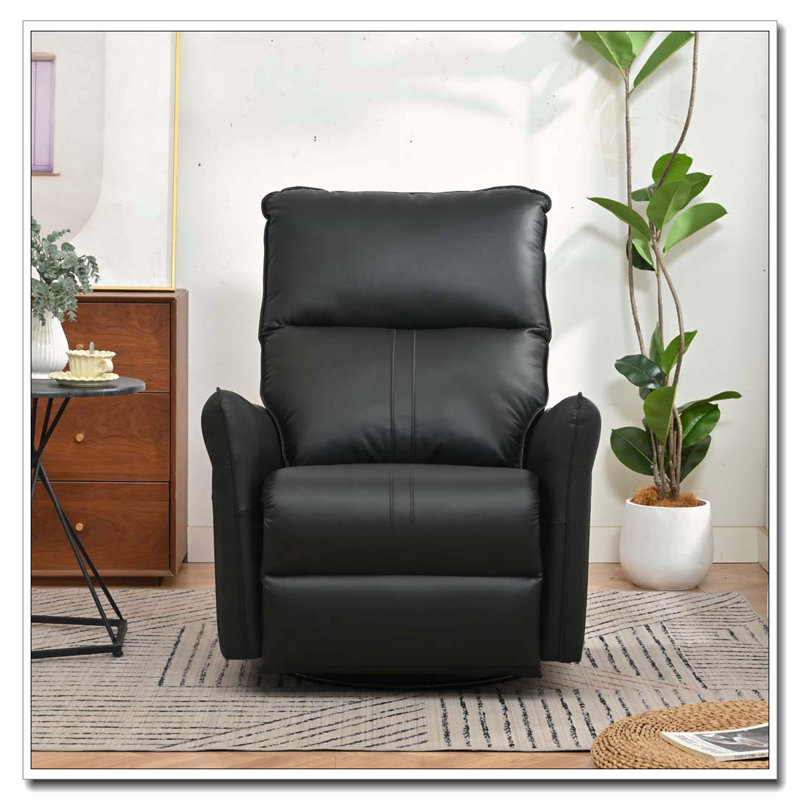 Fauteuil inclinable électrique à bascule, Polyuréthane, Noir, 270°