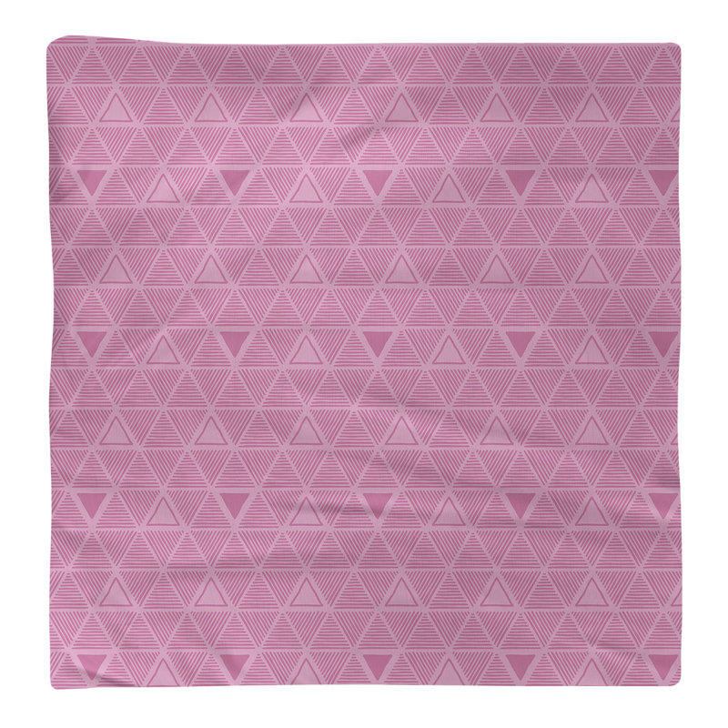 Jordao Cotton Abstract Square Napkin, Dark Pink, 0.1" H x 10" W x 10" D