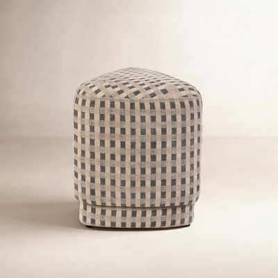 19" Velvet Upholstered Ottoman