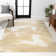 Dailah Abstract Two-Tone Modern Gold/Cream Rug