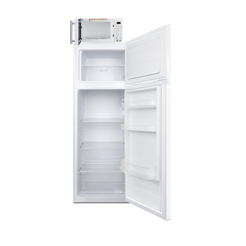 Summit Appliance Microwave/Refrigerator-Freezer Combination with Allocator, Right Handed