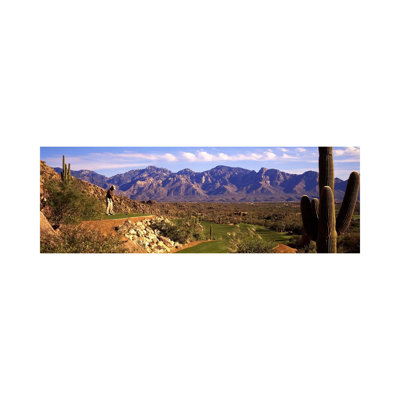 Golf Course Tucson AZ - Wrapped Canvas Panoramic Print
