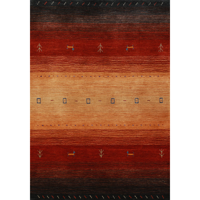 Striped Gabbeh Oriental Rug 3x5