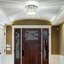 Lustre semi-encastré avec abat-jour en cristal Brasfield, aucun assemblage requis-92598481