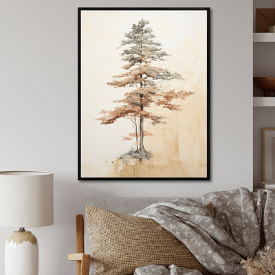 Minimalisme, séquoia beige I, impression sur toile