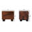 California Walnut Two Drawer Haliey