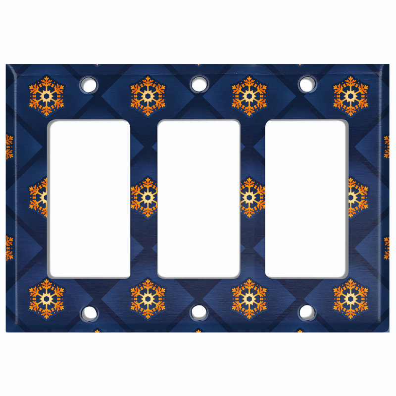 Plaque murale d'interrupteur à bascule Christmas 3-Gang, H 4,5 po x l 4,56 po x P 0,15 po
