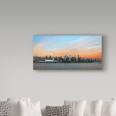 «Vancouver Skyline» par Karekin Karekin, reproduction de photo sur toile tendue