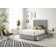 Pleasanton Linen Divan Bed Set with Sprung Memory Foam Mattress and Headboard