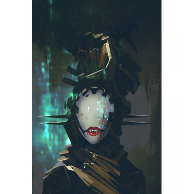 Robot Woman - Wrapped Canvas Painting