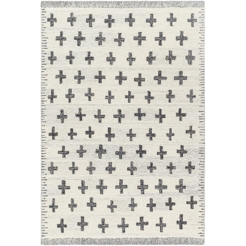 Khaylani Hand Tufted Wool Abstract Indoor Rug, Rectangle 5' x 7'6"