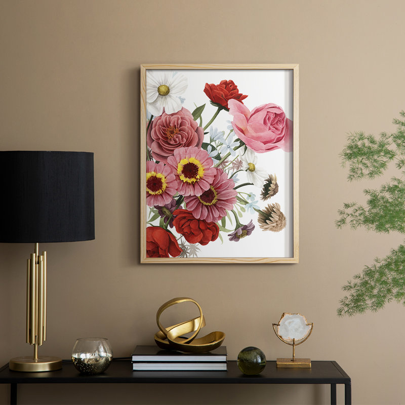 Modern Arrangement I, reproduction encadrée - bois massif, H 11 po x l 9 po