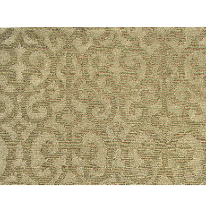 Handmade Wool Damask Area Rug, Rectangle 9' x 12'