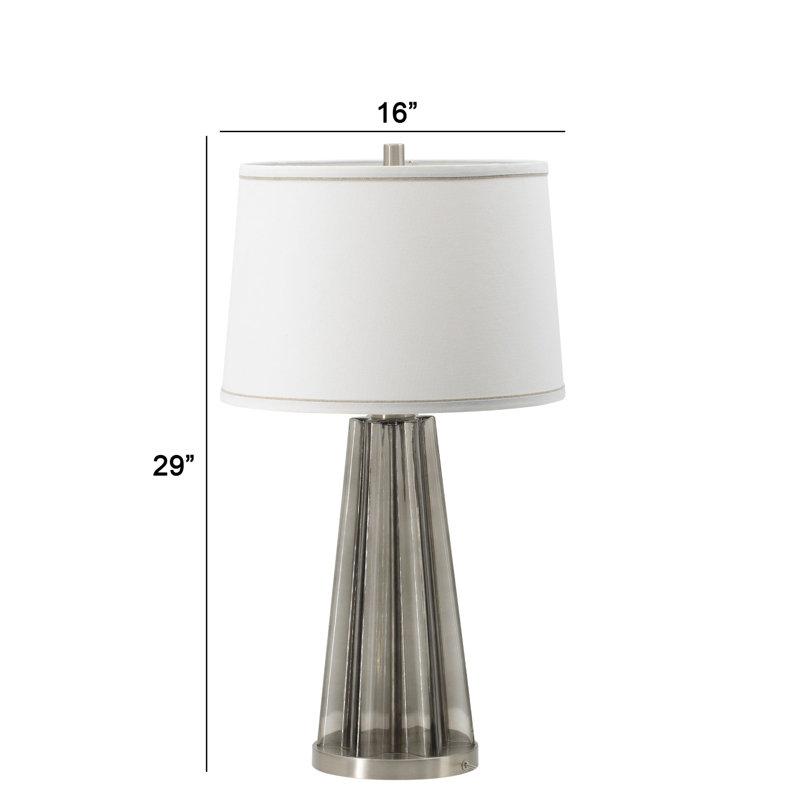 Lampe de table 29,5 "fumée