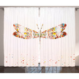 Polyester Semi Sheer Curtain Pair