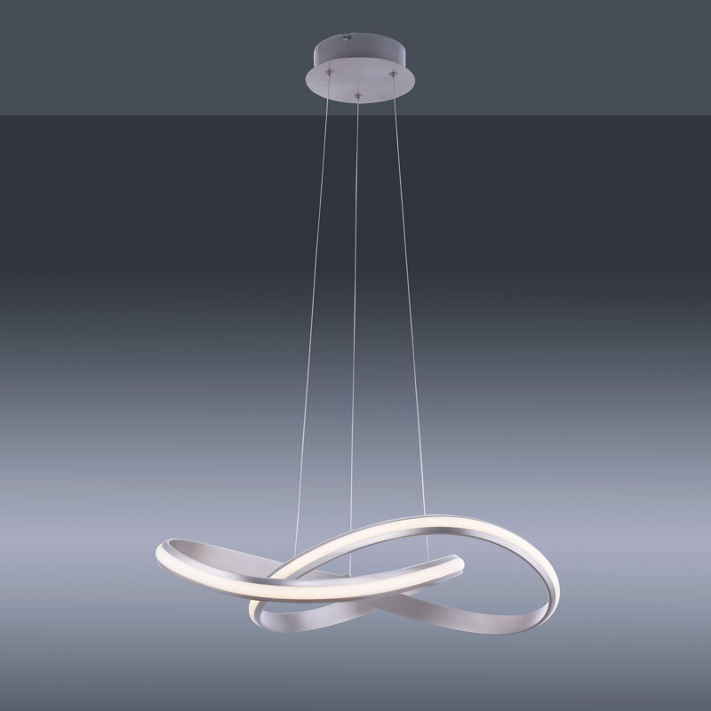 Palais 1 - Light Steel LED Geometric Pendant