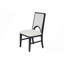 Chaise arquée en tissu blanc