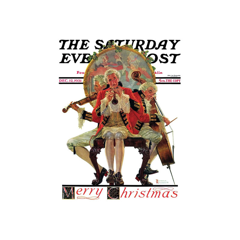 Trois victoriens - reproduction d'art mural - toile tendue