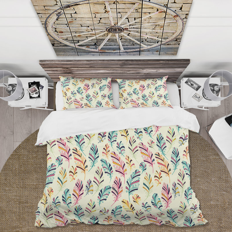 Ensemble de housse de couette en microfibre 3 pièces, Housse de couette simple + 1 taie décorative stan