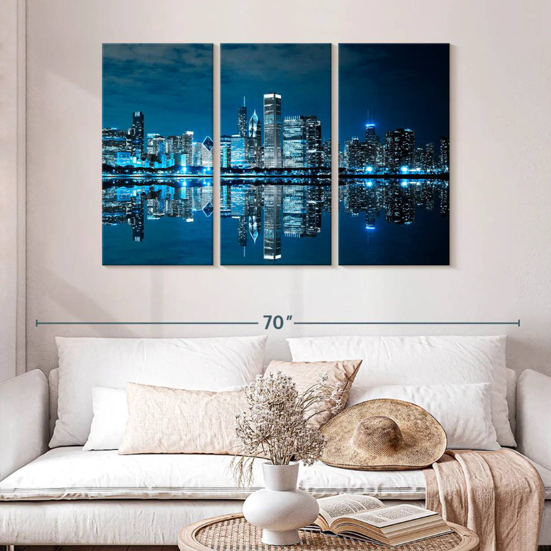 Sireci Chicago Bright Night, 32" H x 50" W