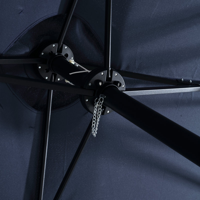 Parasol pour terrasse 14,8 pi, Navy Blue