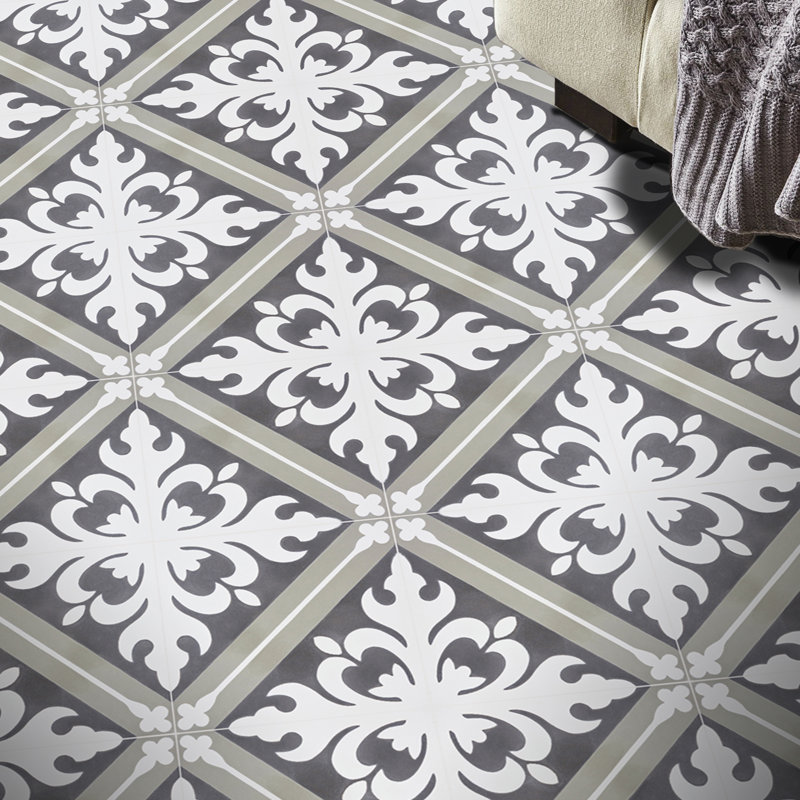 Malta 8" x 8" Cement Patterned Wall & Floor Tile