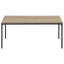 Table paisible 3 pièces Peaceful - 2 tables de bout et 2 tables de bout, stratifié taupe foncé, métal noir Harmony électrifiant 3 taupe, énergie