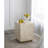 14x14x18" Square Capiz Stool, Cream