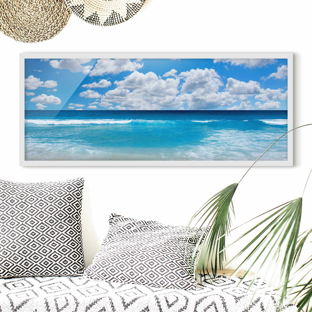 Bild mit Rahmen - Touch of Paradise - Panorama-Landschaft - A