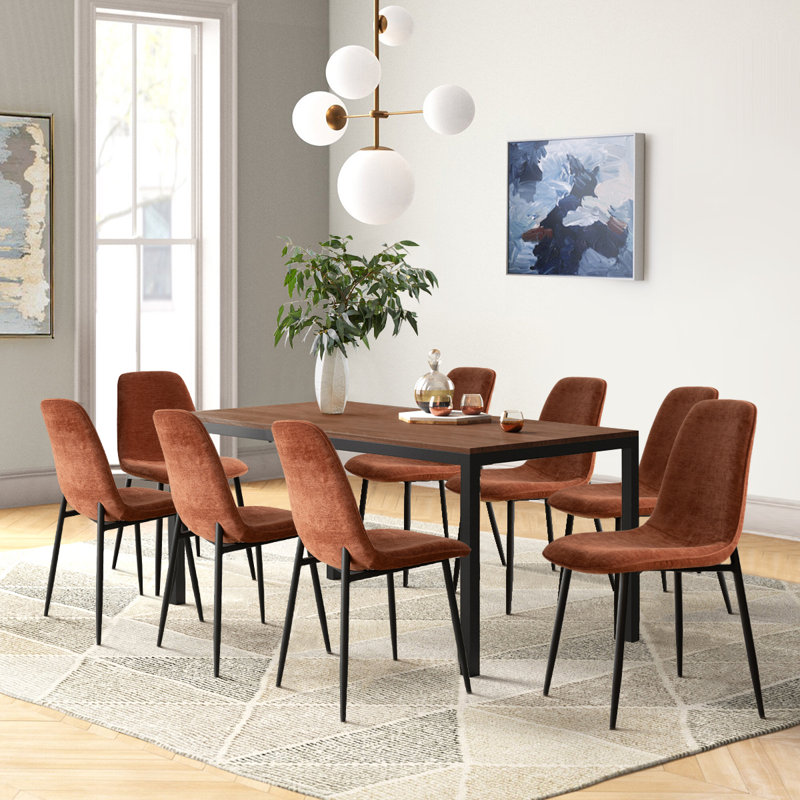 Folmar 8-Person Four Leg Dining Set | Stylish & Spacious