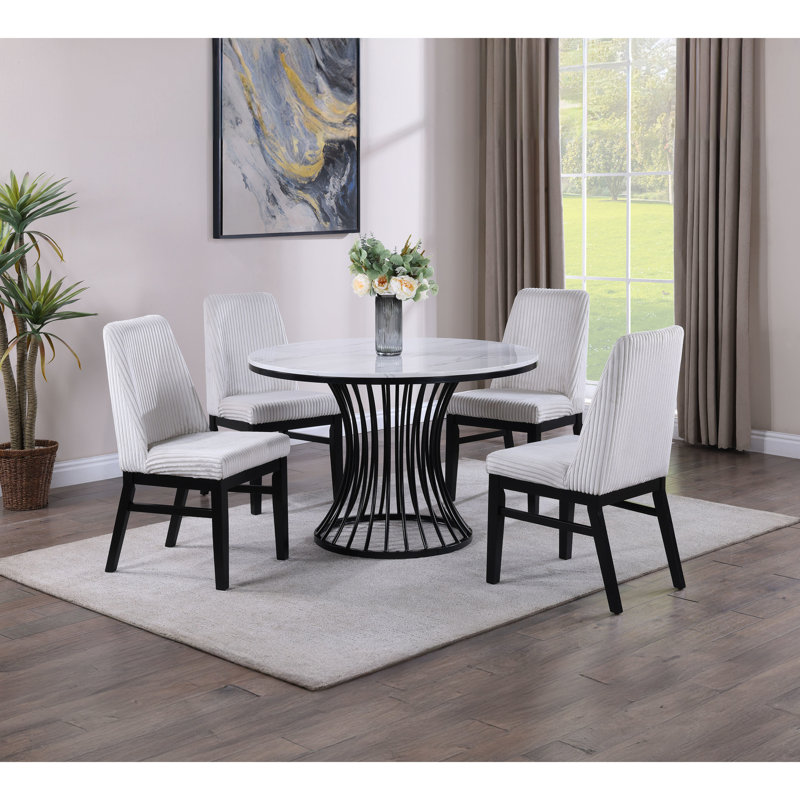 4 - Person Dining Set, White