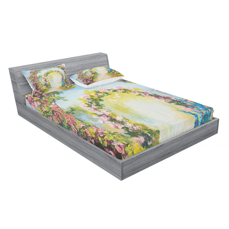 Microfiber Sheet Set, Queen Sheet Set with Fitted Sheet