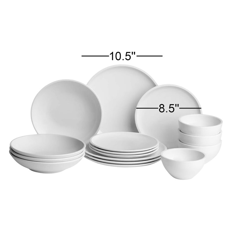 Villeroy & Boch Artesano Original 16 Piece Porcelain China Dinnerware Set, Service for 4