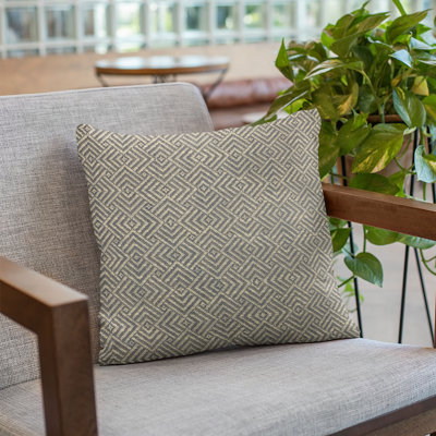 Hidden Maze Plaid Pillow