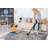 Area Rug Synthetic Fiber Stain Resistant Non-Shedding Traditional Multi Color Medium Pile 5' x 7'