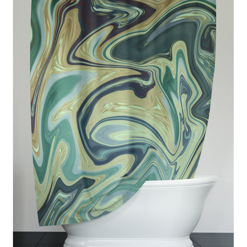 Abstract Shower Curtain, 93" H x 70" W