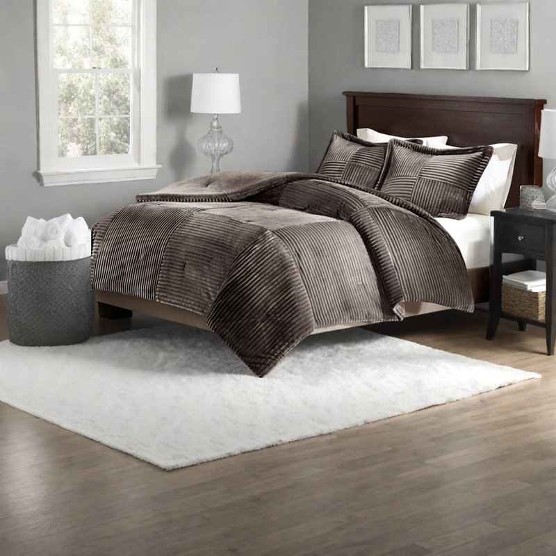 Luxurious Plush Bedding Sets, Hypoallergenic Polyester, Cozy Home Comfort