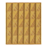 Rug & Kilim’S Scandinavian Style Rug In Gold With Geometric Diamond Patterns