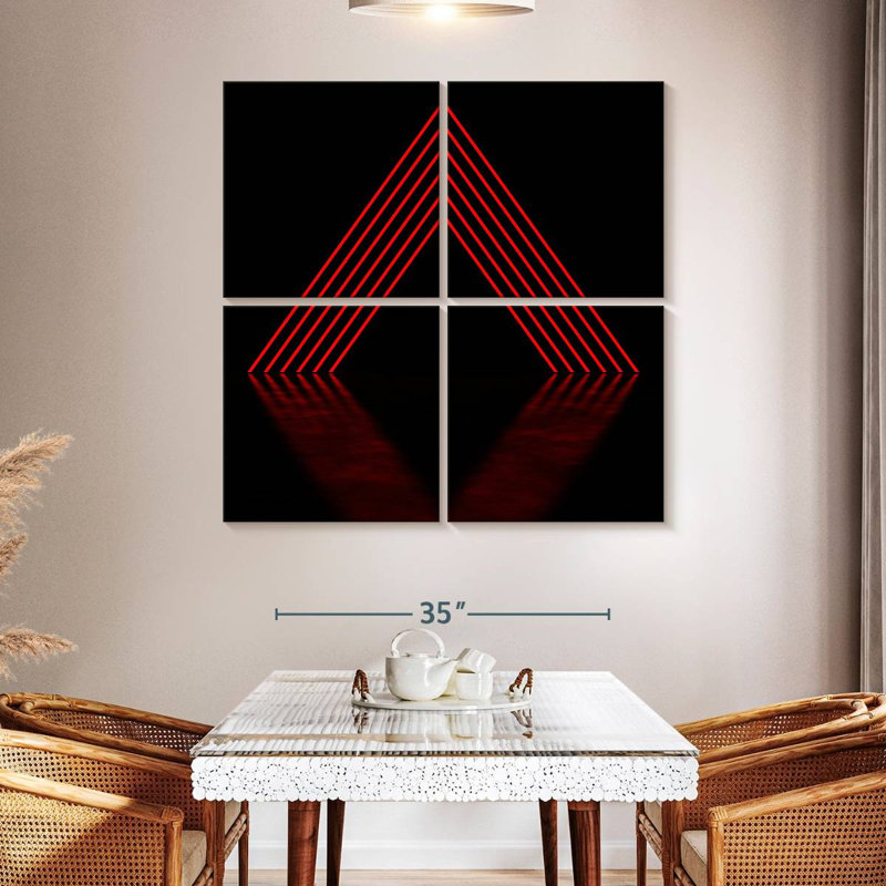 Geometric Pyramid Stack, 45" H x 45" W