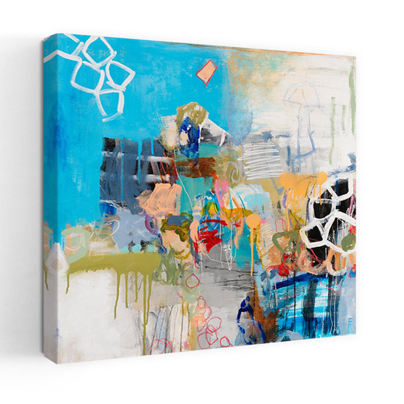 Art contemporain abstrait de Pékin, H 48 po x l 48 po