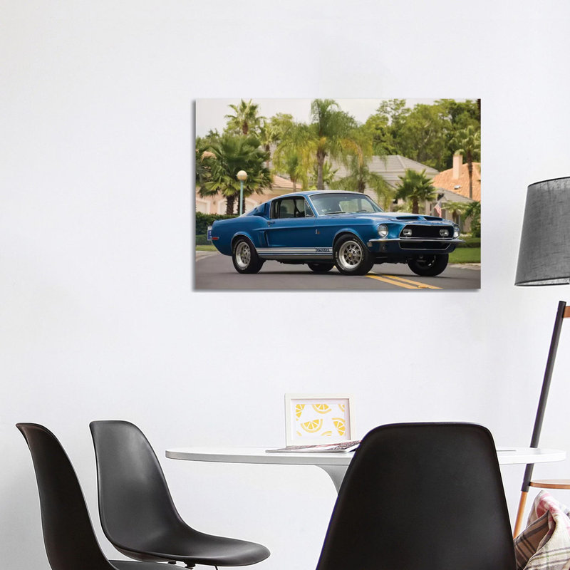 1968 Shelby Gt 500 Kr Fastback - Wrapped Canvas Print, 101.6 cm H x 66.04 cm W x 3.175 cm D