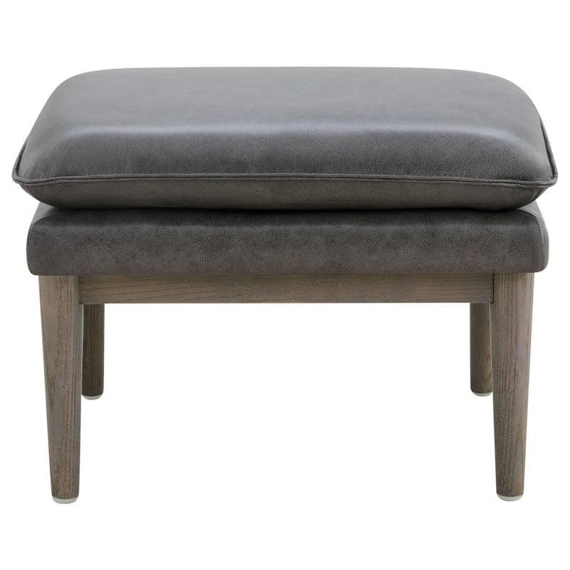 Repose-pieds en cuir véritable Caigan Abbyton