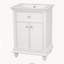 24" Modern French Bathroom Vanity with Tip-Out Drawer, Soft-Close Hinges, Ball-Turned Legs, Back Open Structure-129106281-129106283