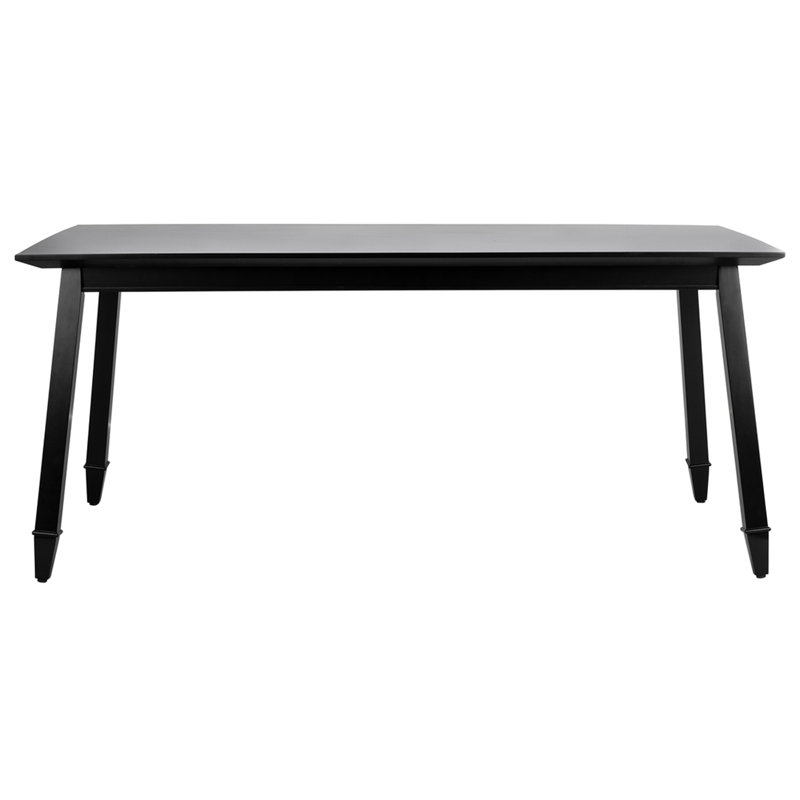 Table de salle à manger Lucca, Noir