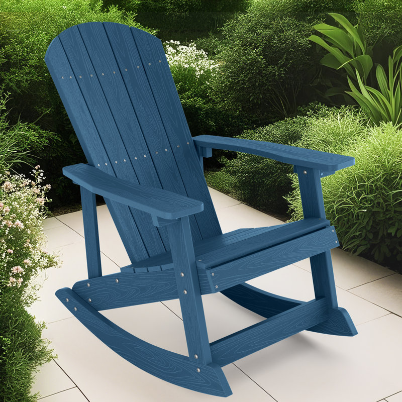Chaise berçante Harir , Bleu très foncé