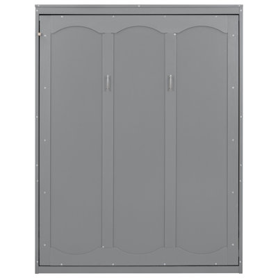 Grand lit escamotable, gris