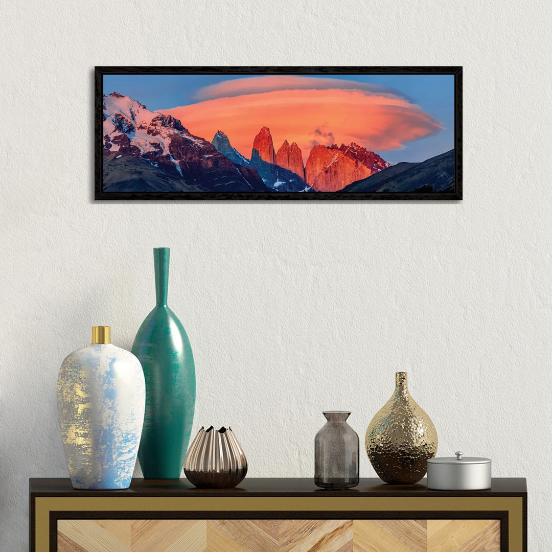 Landscape With Mountains At Sunset, Torres Del Paine National Park, Chile 1PC6