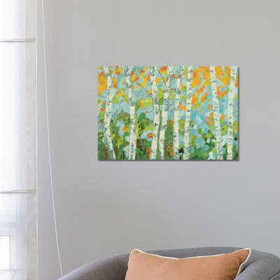 Autumn Dancing Birch Tree by Ann Marie Coolick - Wrapped Canvas Gallery-Wrapped Canvas Giclée
