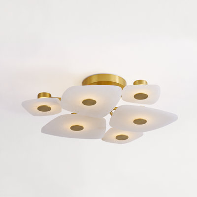 Plafonnier semi-encastré 6 lumières Holmdel