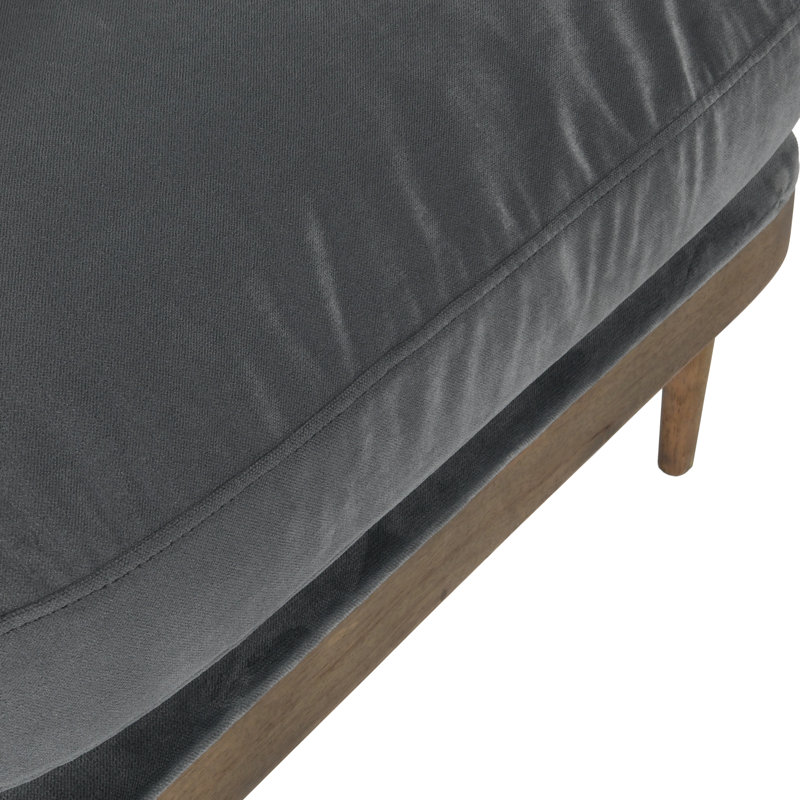 Cody Accent Chair, Gray Velvet